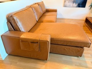 Sofá Kivik Ikea con chaiselongue y fundas
