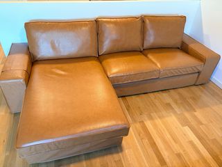 Sofá Kivik Ikea con chaiselongue y fundas