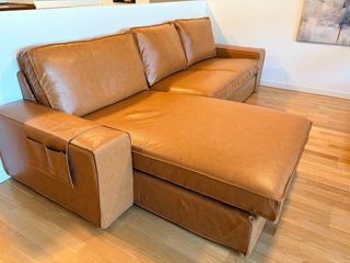 Sofá Kivik Ikea con chaiselongue y fundas
