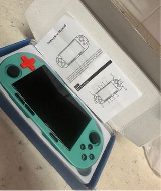 Consola de juegos portátil verde