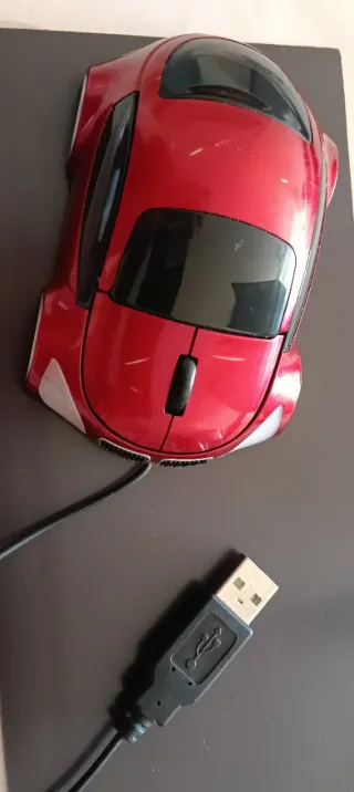 Ratón USB Coche Rojo
