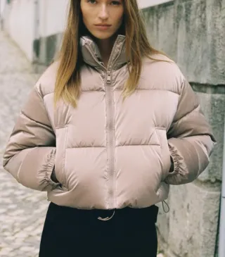 Anorak Zara Collection ZW Beige