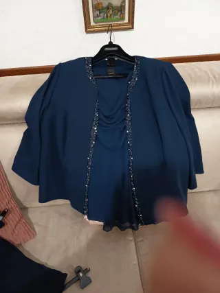 Completo elegante donna Presenze blu tg 53 calibra