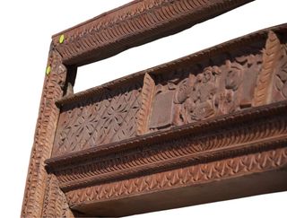 Marco Entrada India S.XIX Madera Antigua