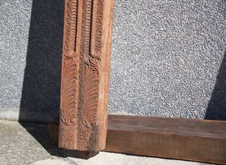 Marco Entrada India S.XIX Madera Antigua