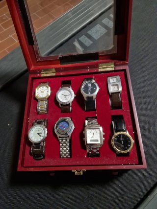Lotto Collezione 10 Orologi Vintage + Cofanetto Le