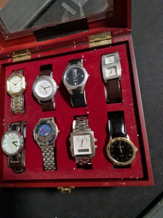 Lotto Collezione 10 Orologi Vintage + Cofanetto Le