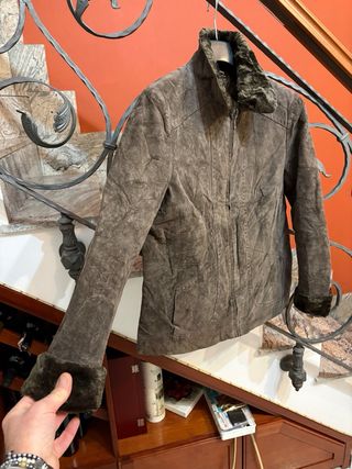 Giubbino in vera Pelle Scamosciata Vintage