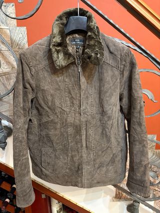 Giubbino in vera Pelle Scamosciata Vintage