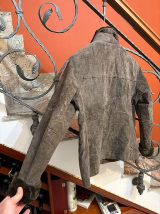 Giubbino in vera Pelle Scamosciata Vintage