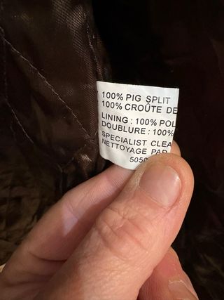 Giubbino in vera Pelle Scamosciata Vintage