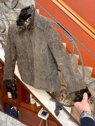 Giubbino in vera Pelle Scamosciata Vintage