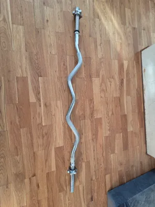 Barra Z cromata per palestra