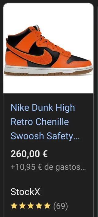 Nike Dunk High Retro Chenille Swoosh Safety