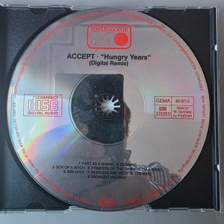 Accept – Hungry Years – CD – 1987