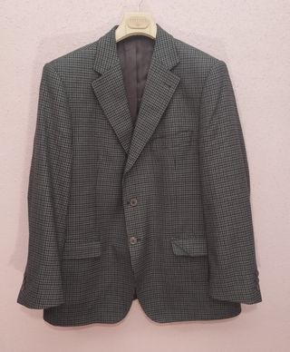Chaqueta blazer pata de gallo gris y negra