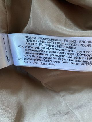 Parka Zara Beige con Capucha