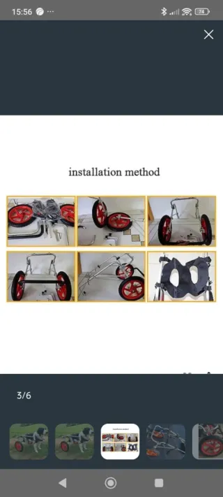 Silla de ruedas para perro grande