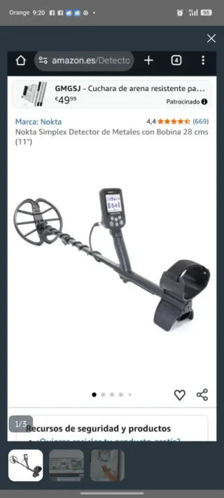 Detector de metales Nokta Simplex+