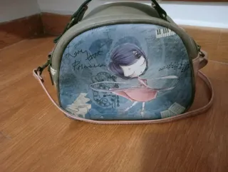 Bolso de mano con estampado de bailarina