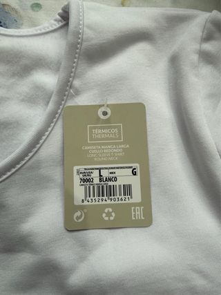 Camiseta térmica afelpada YSABEL MORA Talla L