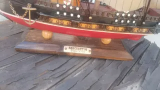 Maqueta Barco Bergantín Siglo XVIII