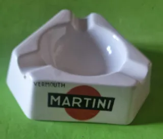Posacenere Martini Vermouth Ceramica