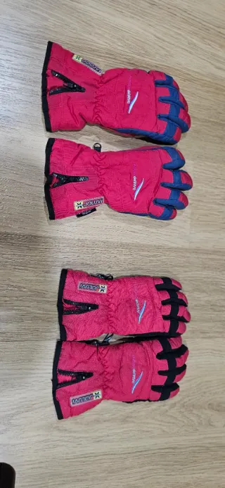 2 Pares Guantes Esquí Infantil