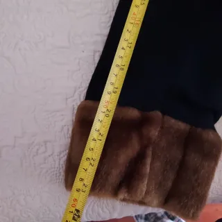 Cappotto Renato Balestra nero con pelliccia eco