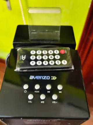 Altavoz Torre Avenzo Negro/Azul bluetooth