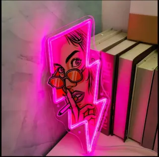 Lampada neon led "Flash woman"