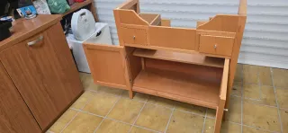 Mueble bajo lavabo de madera