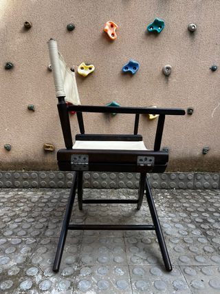 Silla Director Plegable Madera y simil cuero