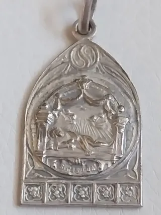 Medalla antigua plata