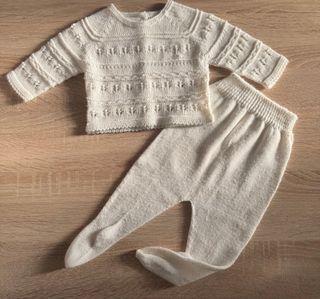 Conjunto de punto bebé