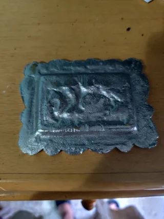 Bandeja antigua barco siglo XIX