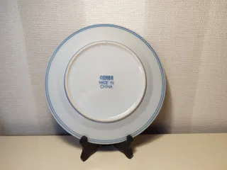 Plato de porcelana china pagoda