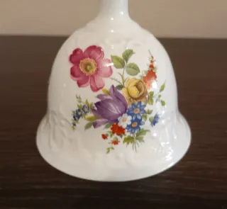 Campana Porcelana Decorativa Hammersley Flores