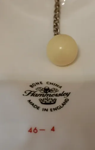 Campana Porcelana Decorativa Hammersley Flores