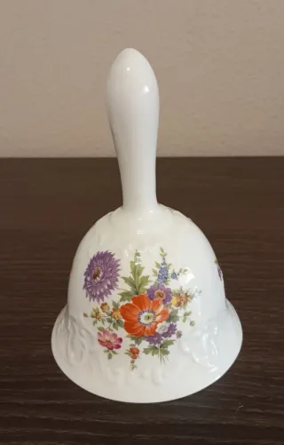 Campana Porcelana Decorativa Hammersley Flores