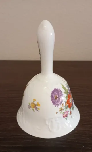 Campana Porcelana Decorativa Hammersley Flores