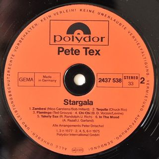 Vinilo Stargala Pete Tex Polydor 2664 191