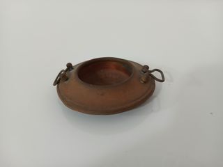 Antico Posacenere Braciere Rame Ottone Vintage