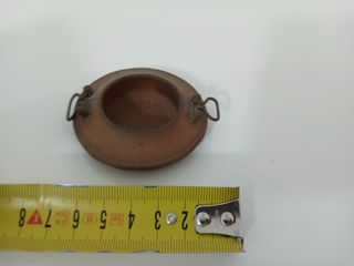 Antico Posacenere Braciere Rame Ottone Vintage
