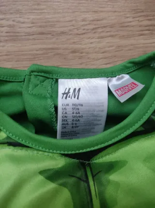 Disfraz Hulk Talla 110-116