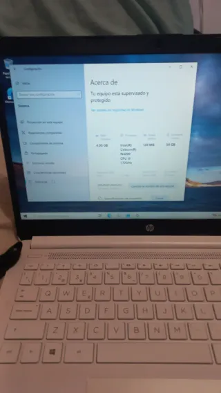 Portátil HP 14" Plata/Blanco