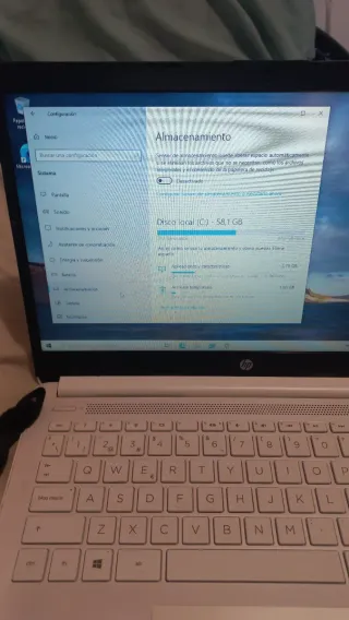 Portátil HP 14" Plata/Blanco