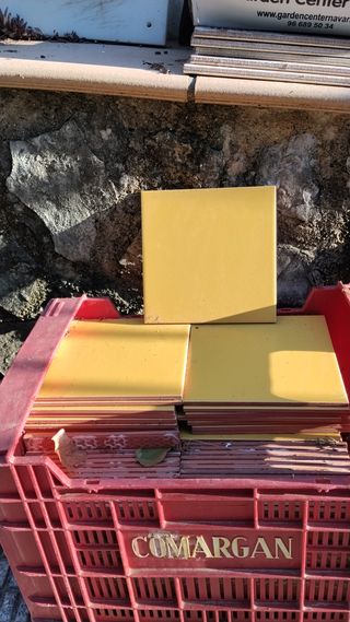 90 Baldosas Baño 20x20 Mostaza