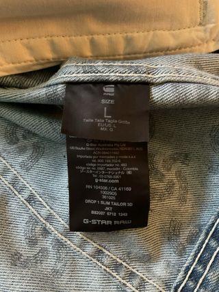 Chaqueta vaquera hombre de G-Star Raw (L)