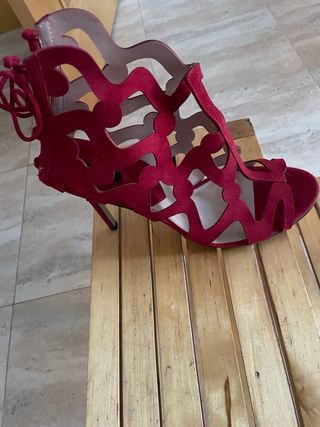 Zapatos de tacón Mango rojos
